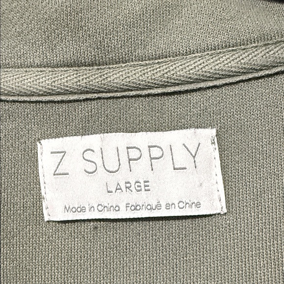 Z Supply Olive Green Button-Up Top - Picture 2 of 3